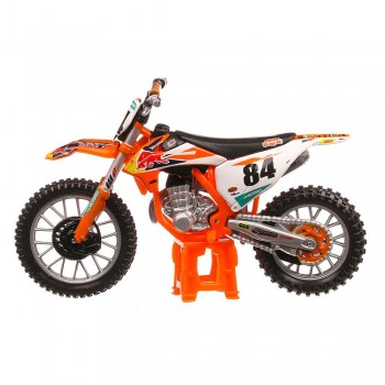Machetă moto Bburago [1:18] - KTM SX 450 2018 #84 Jeffrey Herlings - Orange